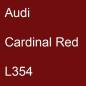 Preview: Audi, Cardinal Red, L354.